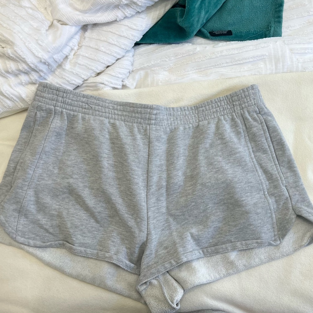 La Hearts Soft Gray Lounge Shorts